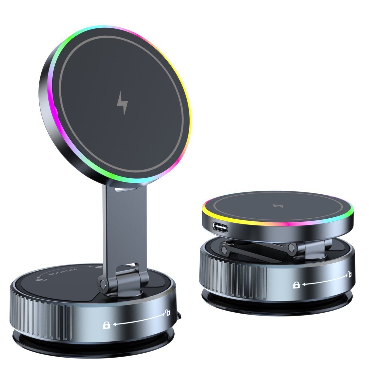 Wireless Charging Foldableable Rotating Navigation Car Mobile Phone Holder