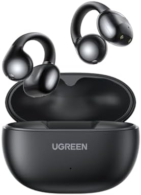 UGREEN HiTune S3 Écouteurs Bluetooth sans Fil Clip Oreille Ouvert 30H ENC | Écouteurs Clip ENC DNN Antibruit Bluetooth 5.4 USB C Charge Étanche à l'eau IPX5 pour Runing Cyclisme Noir