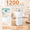 Distributeur Savon Automatique de Mouvement Infrarouge 400ML, 6 Vitesses | Distributeur Savon Mousse Blanc, Rechargeable par USB, Étanche IPX5 pour Salle de Bain, Cuisine, Bureau, Hotel, Toilettes