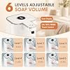 Distributeur Savon Automatique de Mouvement Infrarouge 400ML, 6 Vitesses | Distributeur Savon Mousse Blanc, Rechargeable par USB, Étanche IPX5 pour Salle de Bain, Cuisine, Bureau, Hotel, Toilettes