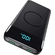 Batterie Externe sans Fil 10000mAh, 7 en 1 Powerbank Fast Charging