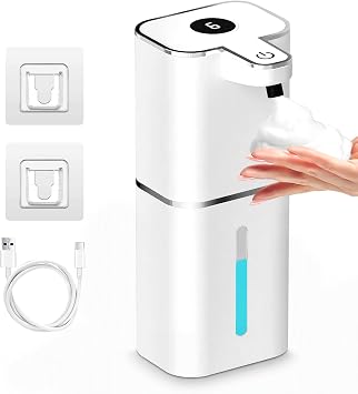 ZOVRIXIA automatic soap dispenser, 400ml, 6 speeds