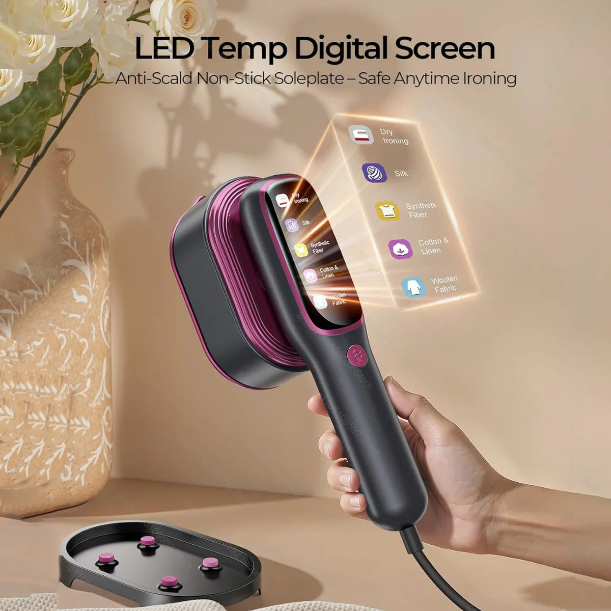 Portable Steamer Iron Steam Hanging Iron Professional Handheld 1200W Household Heating Portable Garment Steamer Clothing Surface