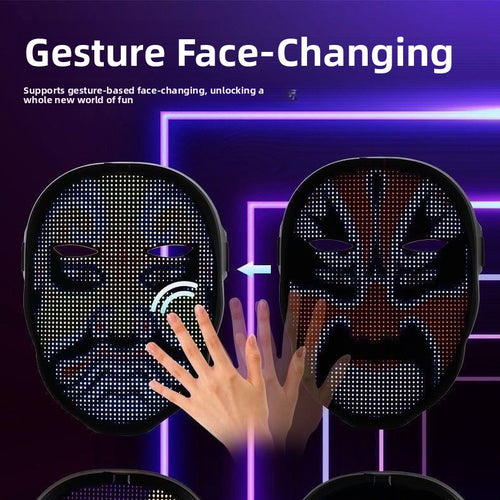 Bluetooth Gesture Control LED Party Mask